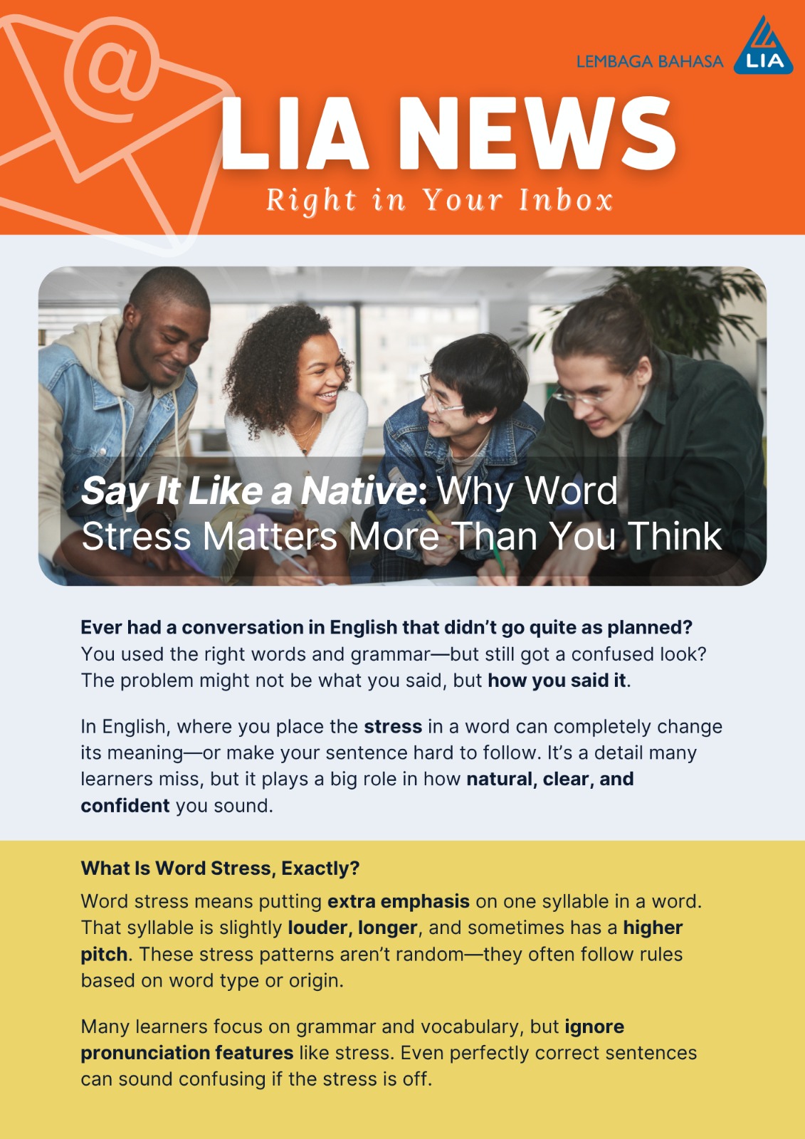 Say It Like a Native: Why Word Stress Matters More Than You Think