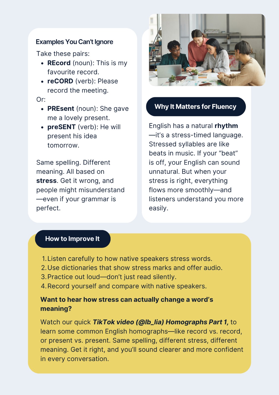 Say It Like a Native: Why Word Stress Matters More Than You Think