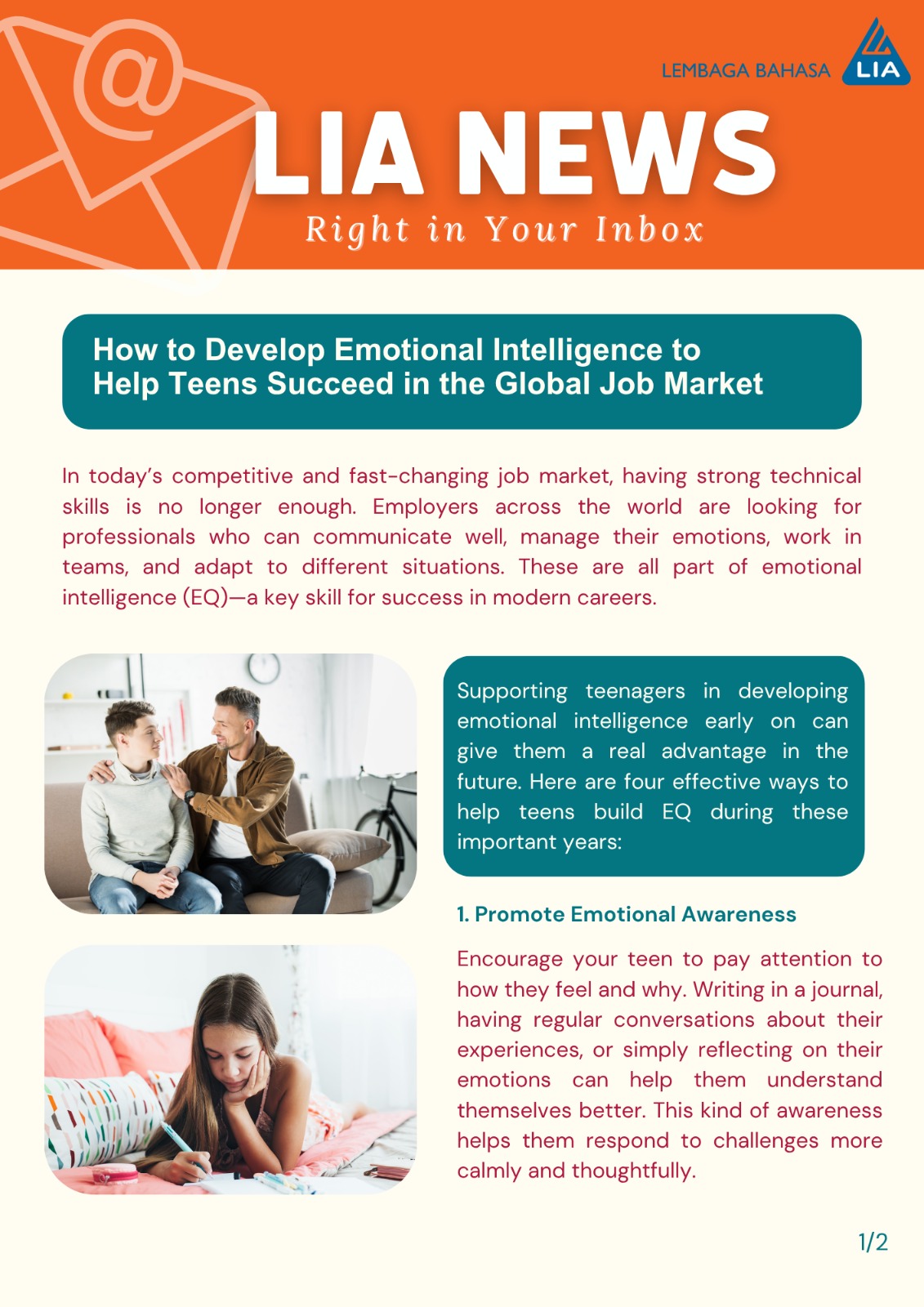 How to Develop Emotional Intelligence to Help Teens Succeed in the Global Job Market