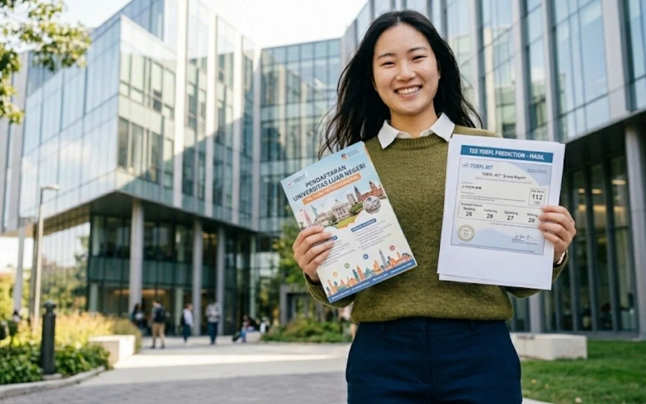 Ilustrasi peserta sesudah mengikuti tes TOEFL Prediction di LIA untuk persiapan ujian resmi.