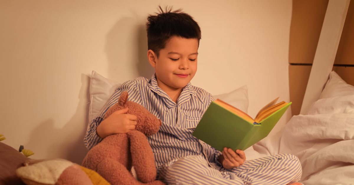 Helping children love reading through a calm bedtime reading routine