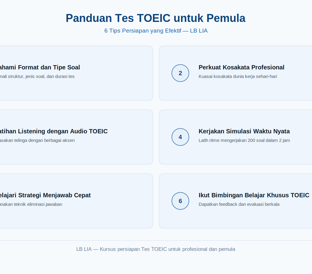 Tes TOEIC: Panduan untuk Pemula yang Ingin Mempersiapkan Diri